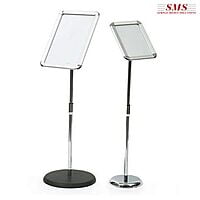 Poster Stand Classic Chrome Base A3