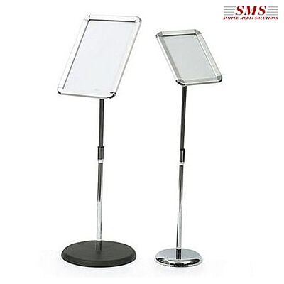Poster Stand Classic Chrome Base A3