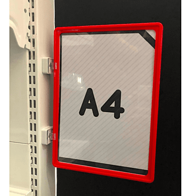 A4 Red Plastic Frame Only - Red Color