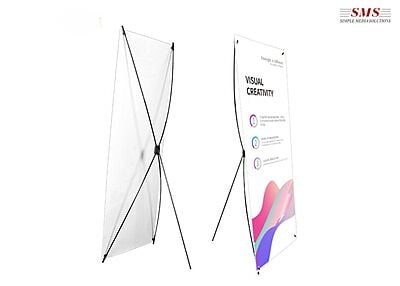 Display Stand X Banner Single Bag Black .60Mx1.60M