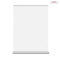 Rollup Stand B/ B Silver Double Sided With Clip Bar 1.50Mx2M