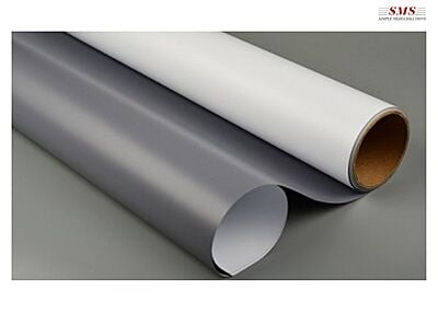 Grey Back Matte Solvent Vinyl Clear Permanent Hi-Tack yellowish White  PVC 100/140 1.27Mx50M-2Year Warranty