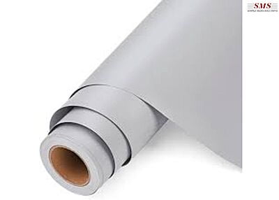 Matte Solvent Vinyl Light Grey Clear Permanent Hi-Tack yellowish White PVC 100/140 1.27Mx50M-2Year Warranty