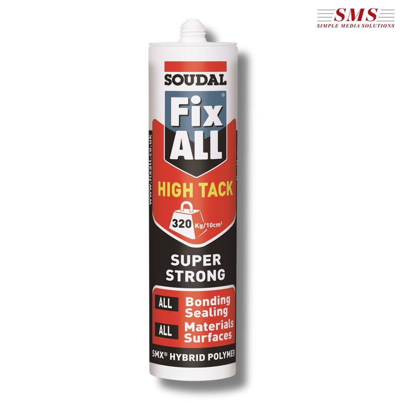 290 ML Fix All High Tack White EN-Hybrid Polymer Sealant Adhesive 290 ML Fix All High Tack White EN-Hybrid Polymer Sealant Adhesive