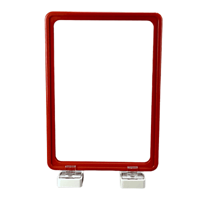 A4 Red Plastic Frame Only - Red Color