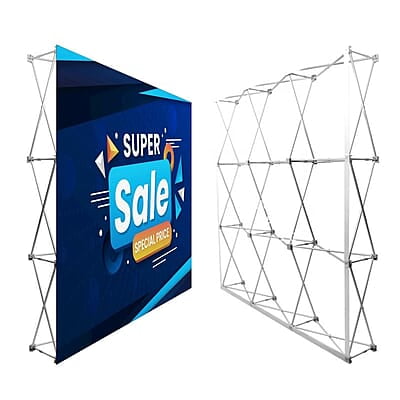 Fabric Pop Up Stand With Soft Case 3 x 3-225/225/30/30