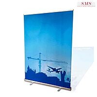 Rollup Stand B/ B Silver Single Sided With Clip Bar 2Mx2M